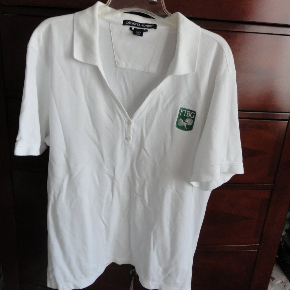 Women´s Fairchild Tropical Botanic Garden Polo Shirt - White - 2XL.